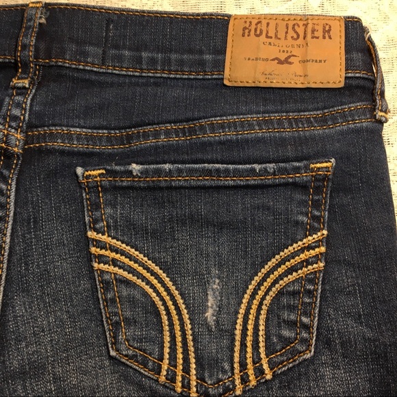 Hollister Dark Denim Jean Shorts - Picture 5 of 7